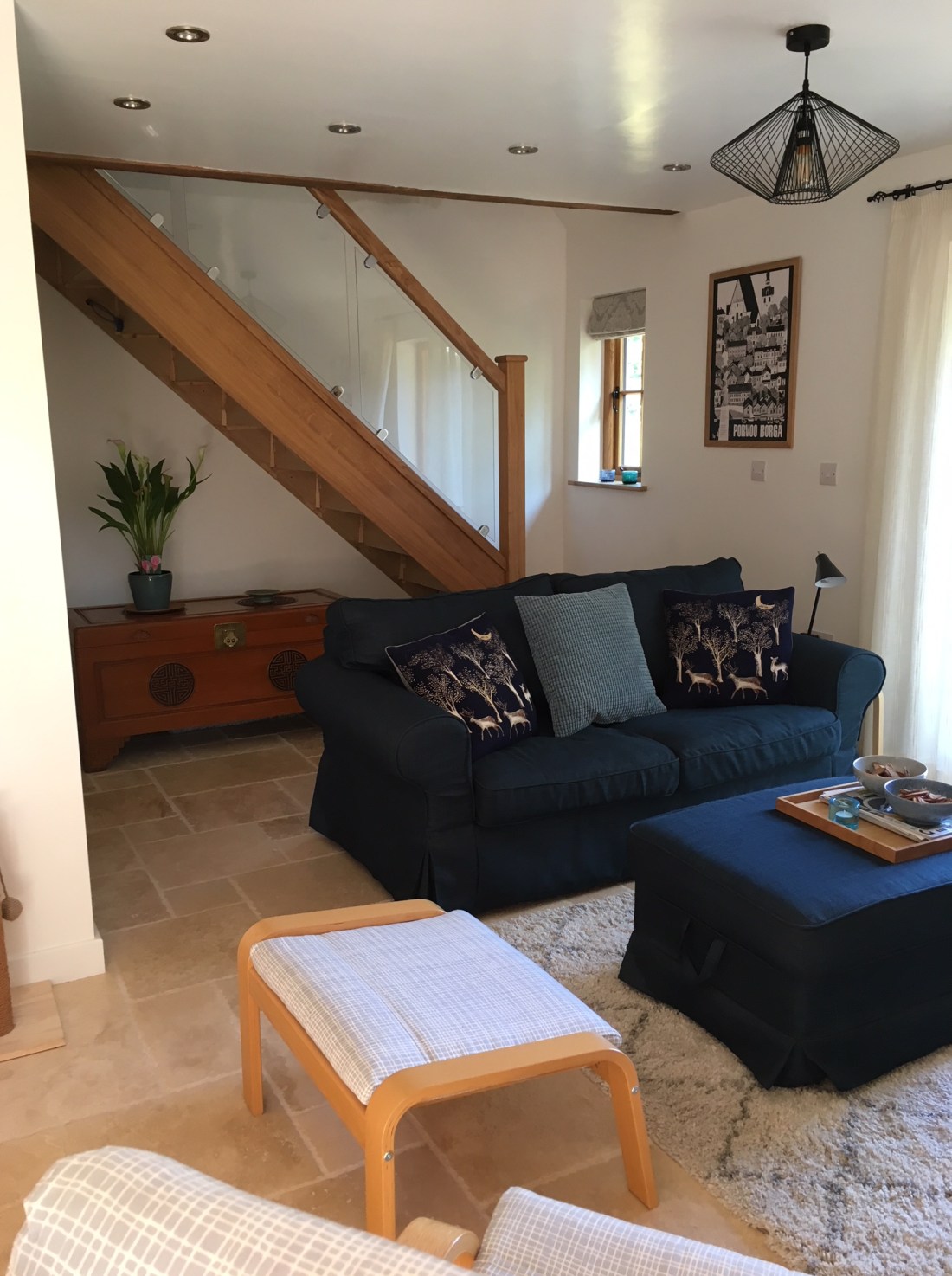 Barn Sitting Room and Stairs