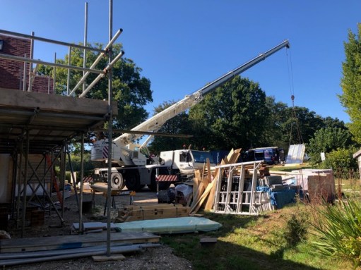 17 Sept Crane in action