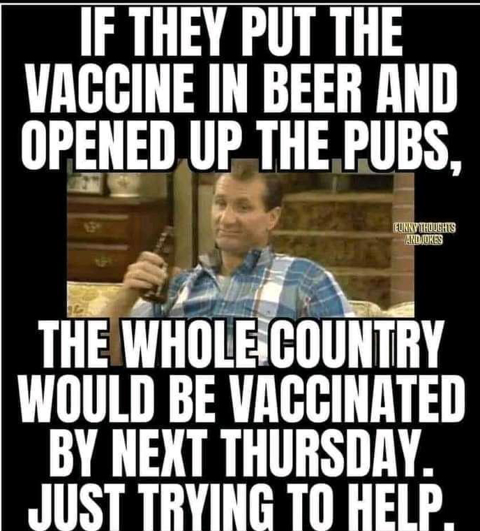 Vaccine in beer